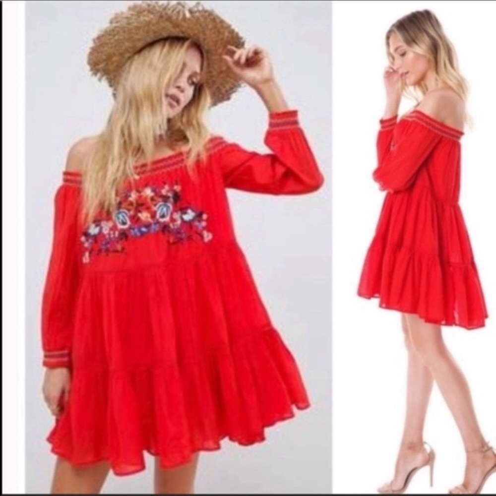 Free people sunbeams mini dress